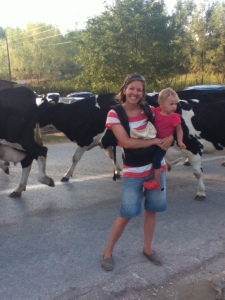 And, you never know when you'll see some cows out in the country. Ellie loved them.